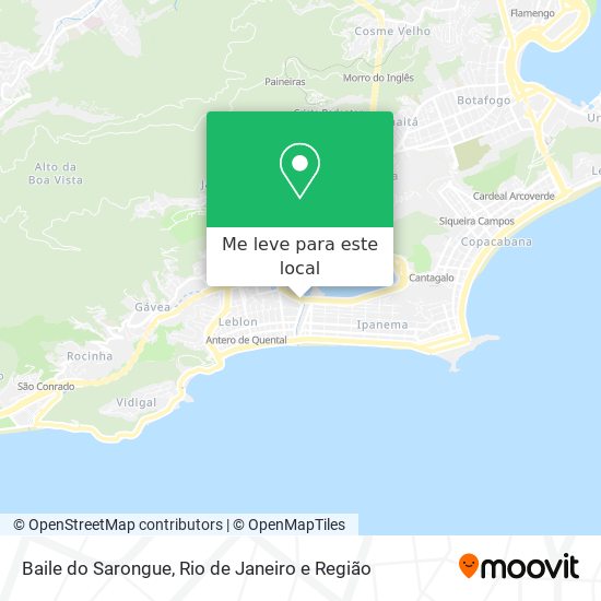 Baile do Sarongue mapa