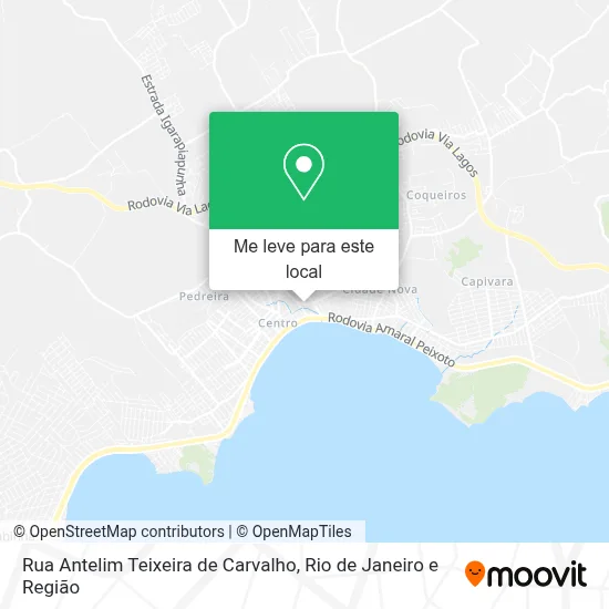 Rua Antelim Teixeira de Carvalho mapa
