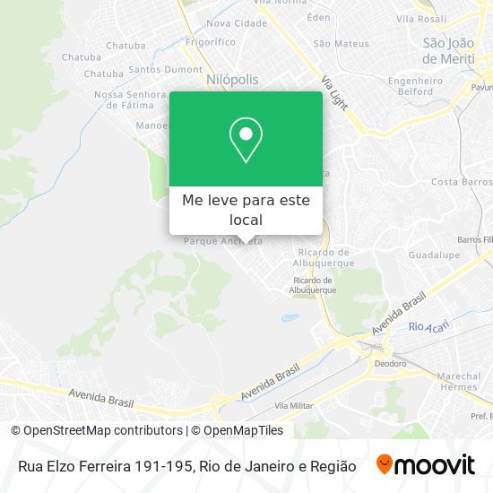 Rua Elzo Ferreira 191-195 mapa