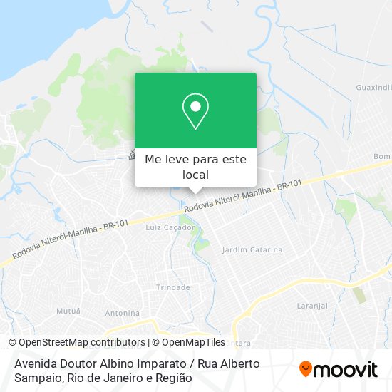 Avenida Doutor Albino Imparato / Rua Alberto Sampaio mapa