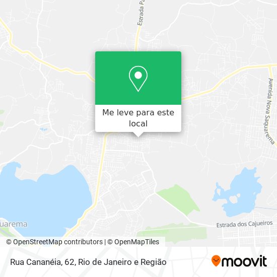 Rua Cananéia, 62 mapa