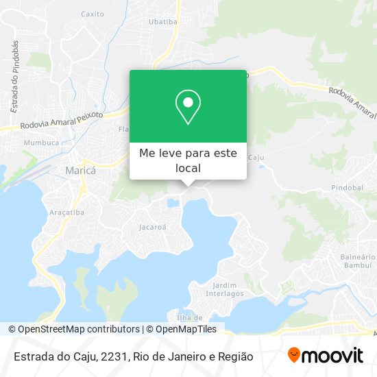 Estrada do Caju, 2231 mapa