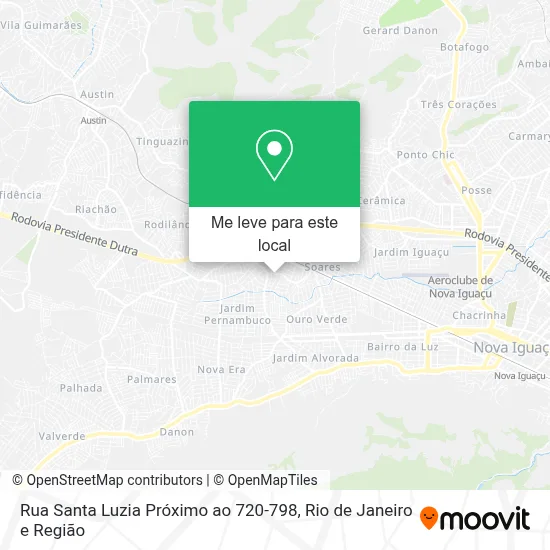 Rua Santa Luzia Próximo ao 720-798 mapa