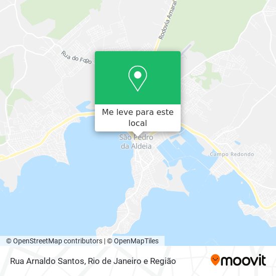 Rua Arnaldo Santos mapa