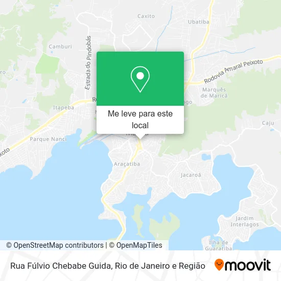 Rua Fúlvio Chebabe Guida mapa