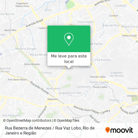 Rua Bezerra de Menezes / Rua Vaz Lobo mapa