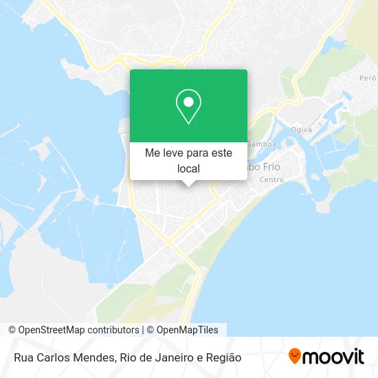 Rua Carlos Mendes mapa