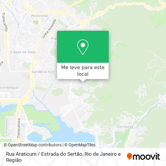 Rua Araticum / Estrada do Sertão mapa