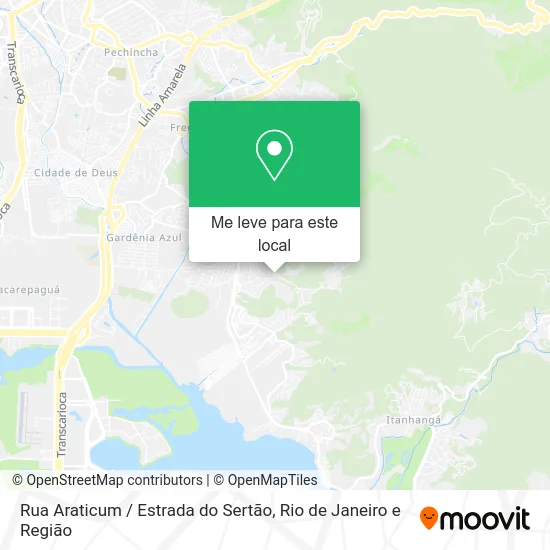 Rua Araticum / Estrada do Sertão mapa