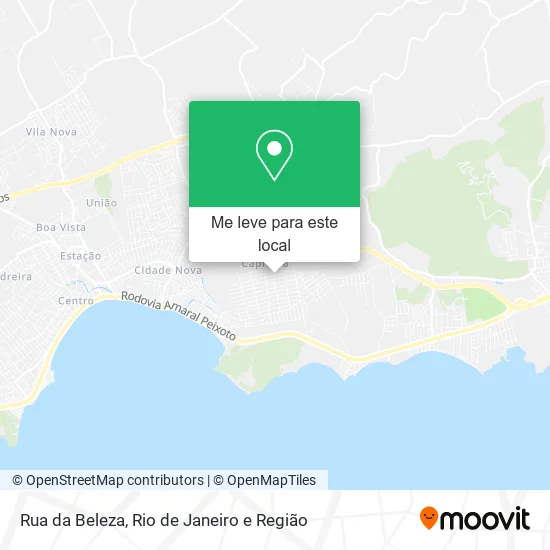 Rua da Beleza mapa