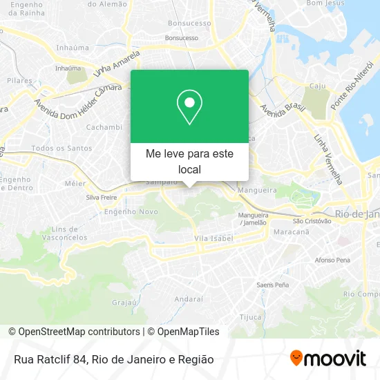 Rua Ratclif 84 mapa