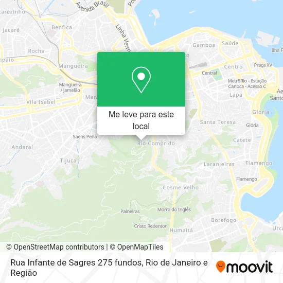 Rua Infante de Sagres 275 fundos mapa