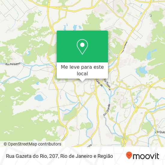 Rua Gazeta do Rio, 207 mapa