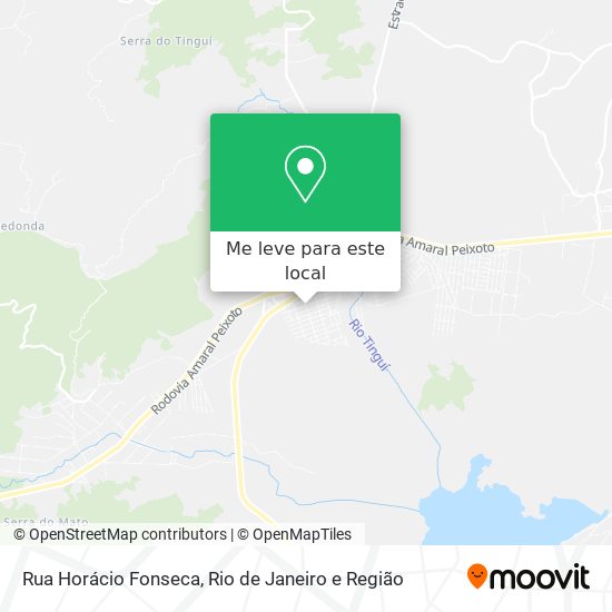 Rua Horácio Fonseca mapa