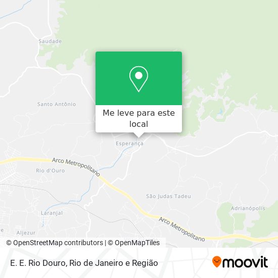E. E. Rio Douro mapa