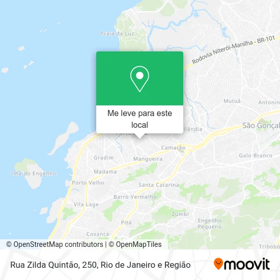 Rua Zilda Quintão, 250 mapa