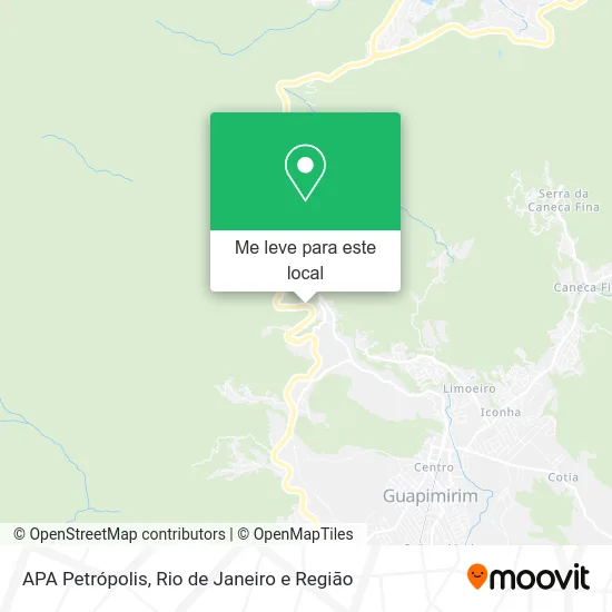 APA Petrópolis mapa