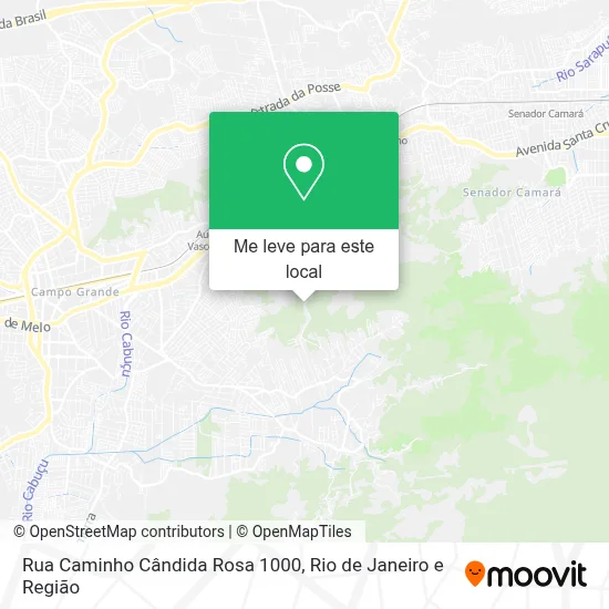 Rua Caminho Cândida Rosa 1000 mapa