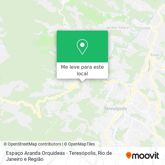 Espaço Aranda Orquídeas - Teresópolis mapa