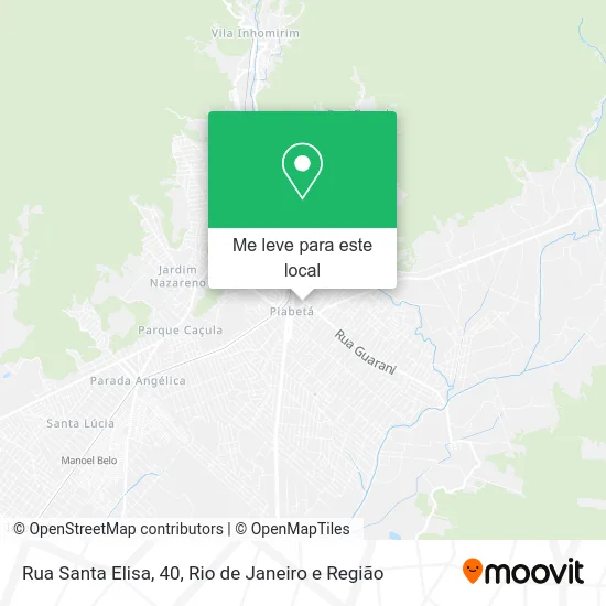 Rua Santa Elisa, 40 mapa