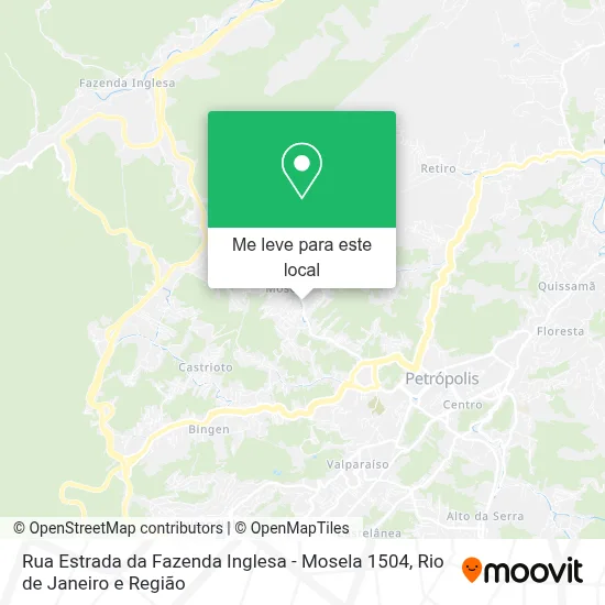 Rua Estrada da Fazenda Inglesa - Mosela 1504 mapa