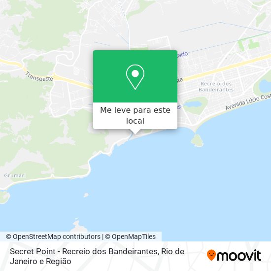 Secret Point - Recreio dos Bandeirantes mapa