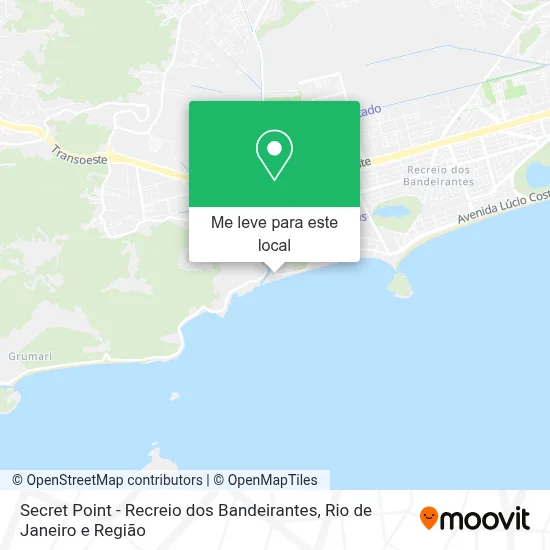 Secret Point - Recreio dos Bandeirantes mapa