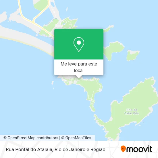 Rua Pontal do Atalaia mapa