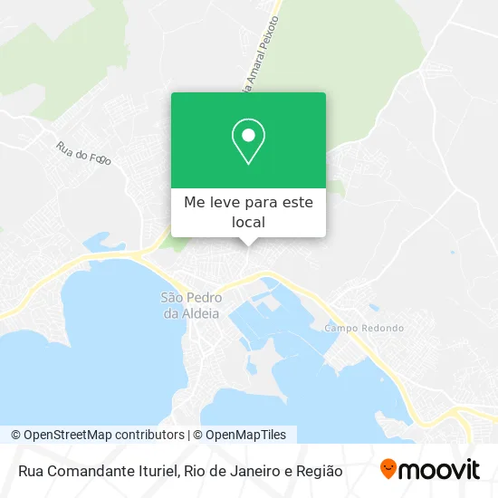 Rua Comandante Ituriel mapa