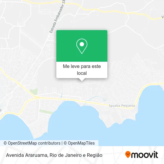 Avenida Araruama mapa