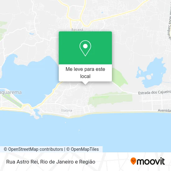Rua Astro Rei mapa