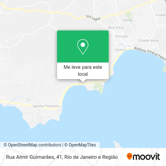 Rua Almir Guimarães, 41 mapa