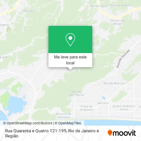 Rua Quarenta e Quatro 121-195 mapa