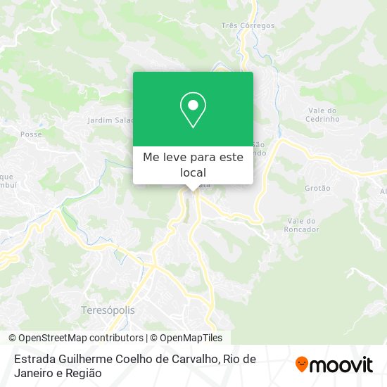 Estrada Guilherme Coelho de Carvalho mapa