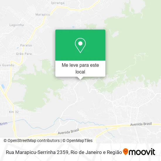 Rua Marapicu-Serrinha 2359 mapa