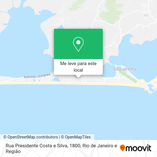 Rua Presidente Costa e Silva, 1800 mapa