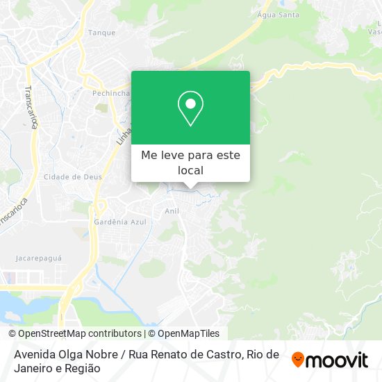 Avenida Olga Nobre / Rua Renato de Castro mapa