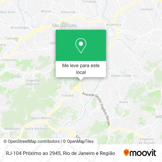 RJ-104 Próximo ao 2945 mapa