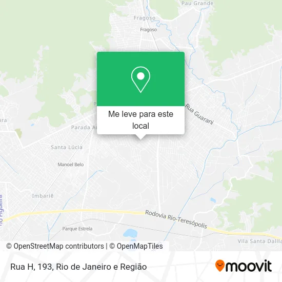 Rua H, 193 mapa