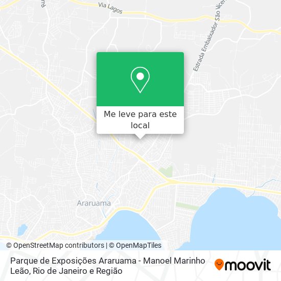 Parque de Exposições Araruama - Manoel Marinho Leão mapa