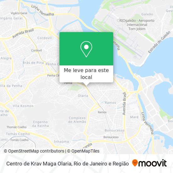 Centro de Krav Maga Olaria mapa