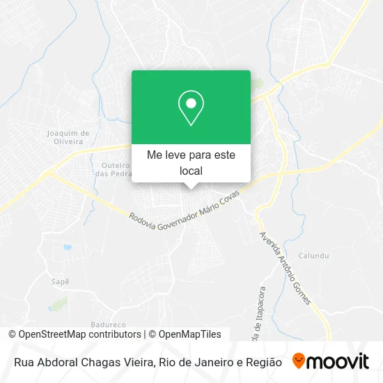 Rua Abdoral Chagas Vieira mapa