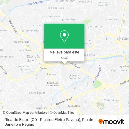 Ricardo Eletro (CD - Ricardo Eletro Pavuna) mapa