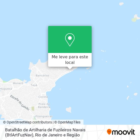 Batalhão de Artilharia de Fuzileiros Navais (BtlArtFuzNav) mapa