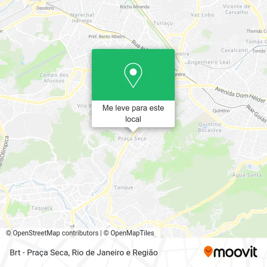 Brt - Praça Seca mapa