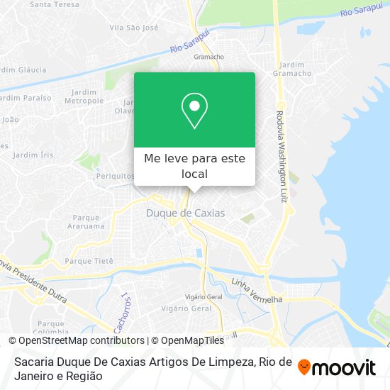 Sacaria Duque De Caxias Artigos De Limpeza mapa