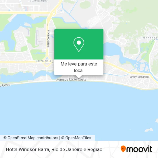 Hotel Windsor Barra mapa