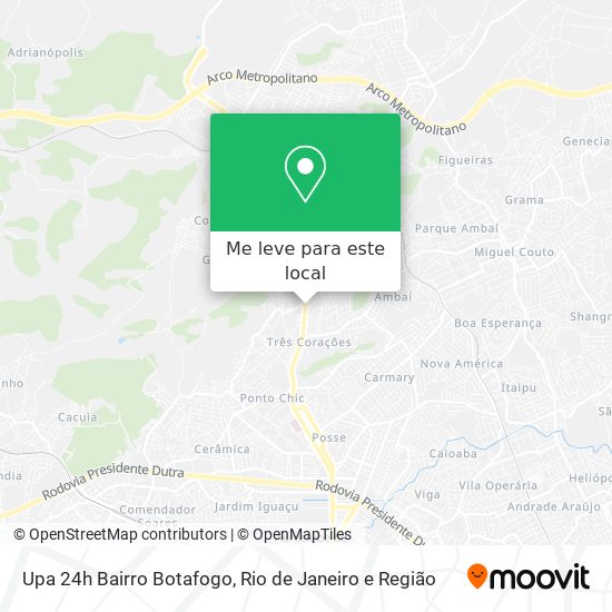 Upa 24h Bairro Botafogo mapa