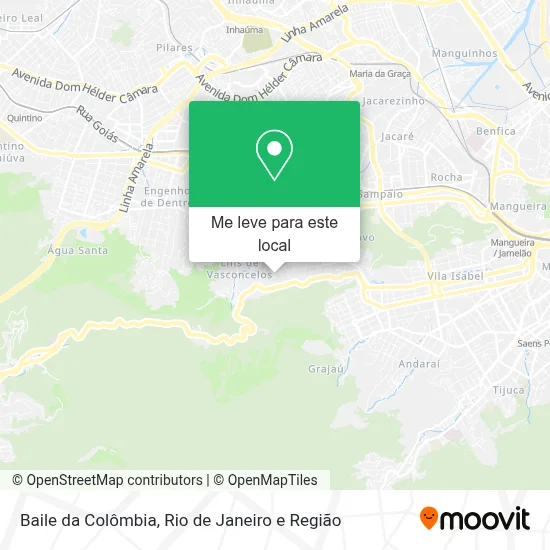 Baile da Colômbia mapa