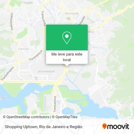 Shopping Uptown mapa